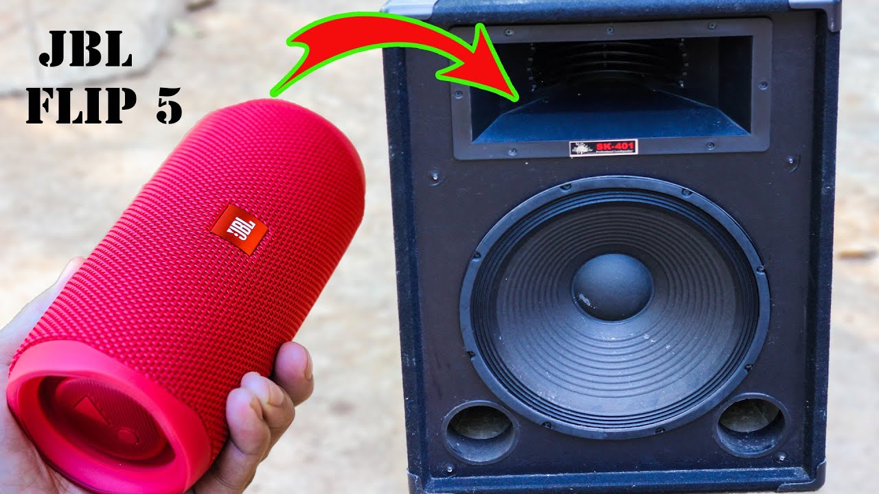 Thử cho loa JBL FLIP 5 kéo loa 4 tấc và kết quả...
