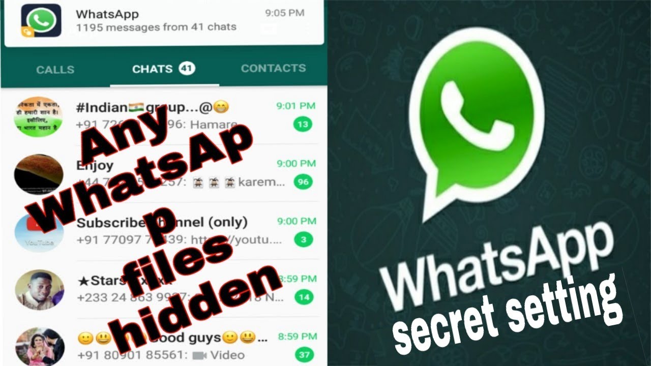 #WhatsApp gupt secret settings || WhatsApp hidden file security code 2019