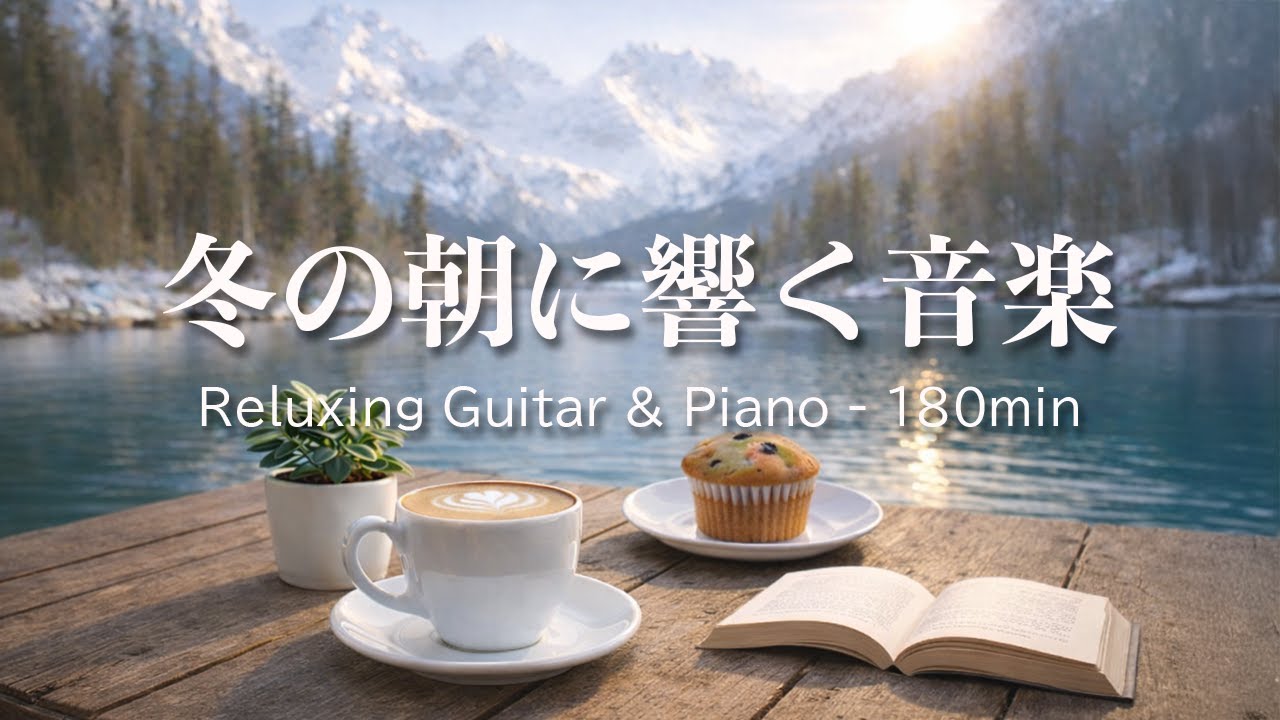 【癒しBGM】冬の朝に響く音楽｜Relaxing Guitar & Piano 180min