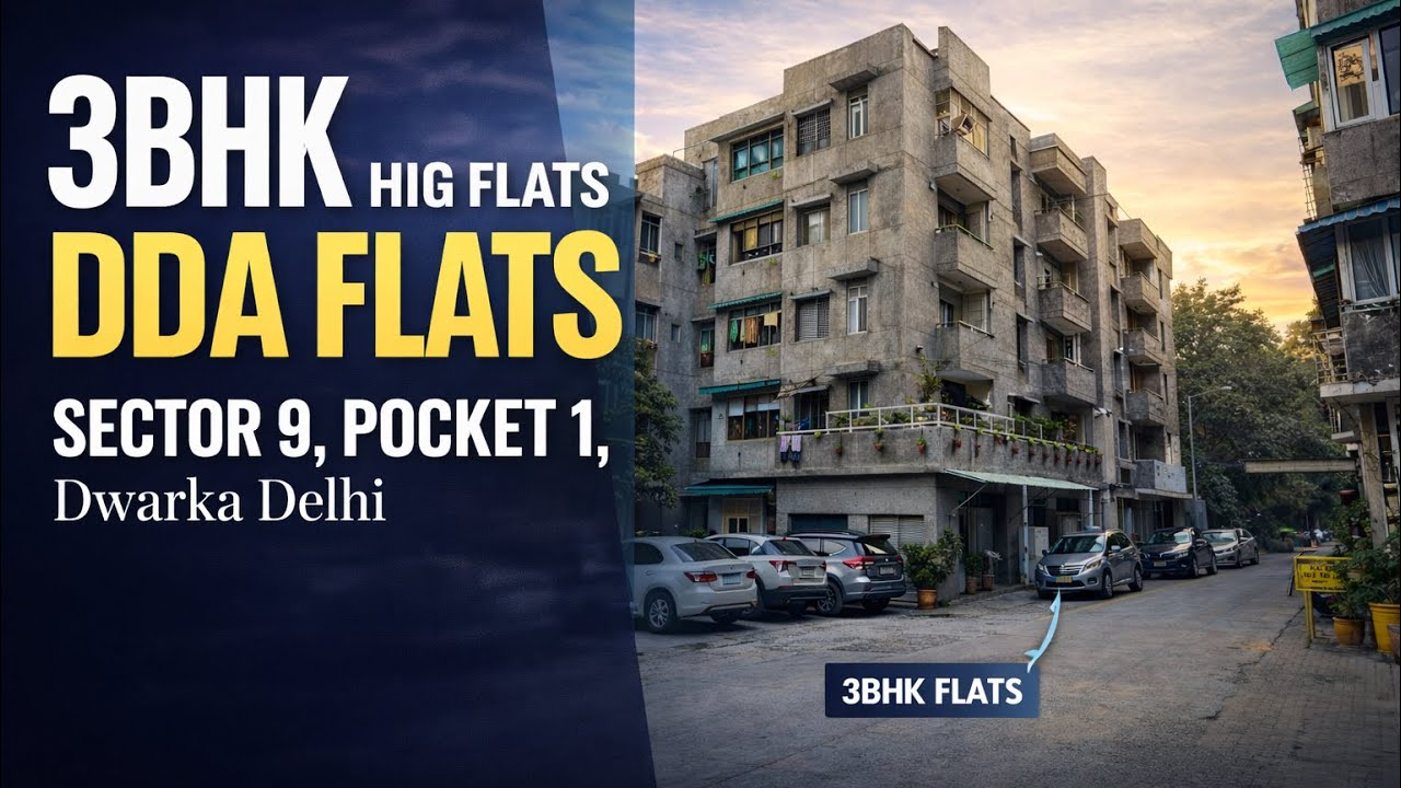 3 BHK DDA Flats in Dwarka ✅ Sector 9, Pocket 1, DDA Flat For Sale in Dwarka