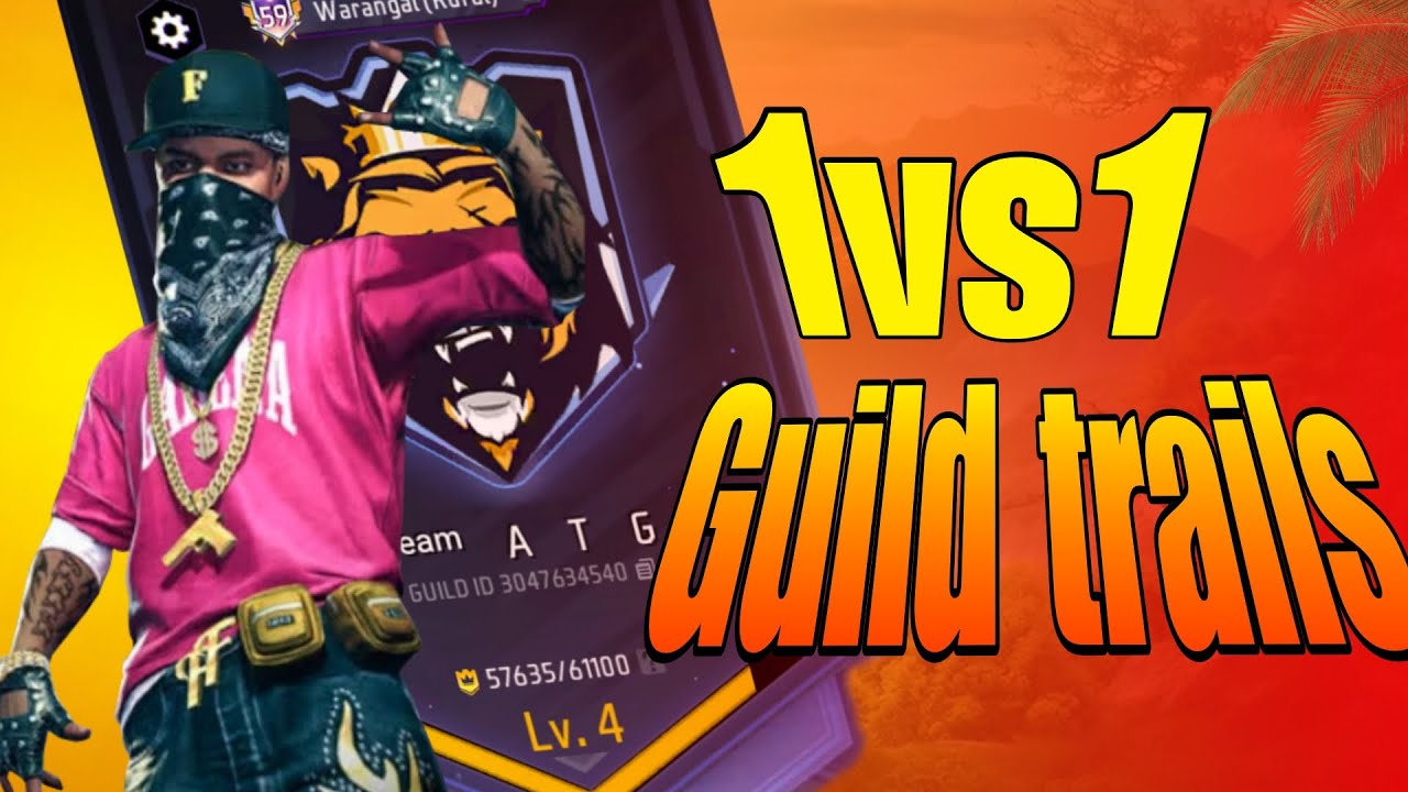 1vs1 Guild Trails 😊 Live Stream తెలుగు లో😃Free Fire Max🔥CHINNU GAMING 39T