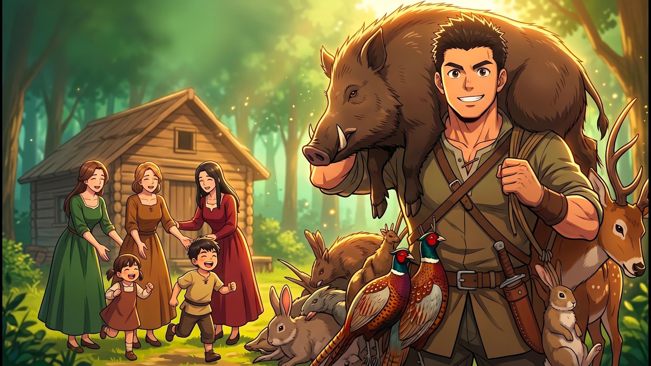 My 3 WIVES and 3 KIDS Were STARVING&hellip; So I Hunted EVERY Beast in the Forest to Feed Them All!