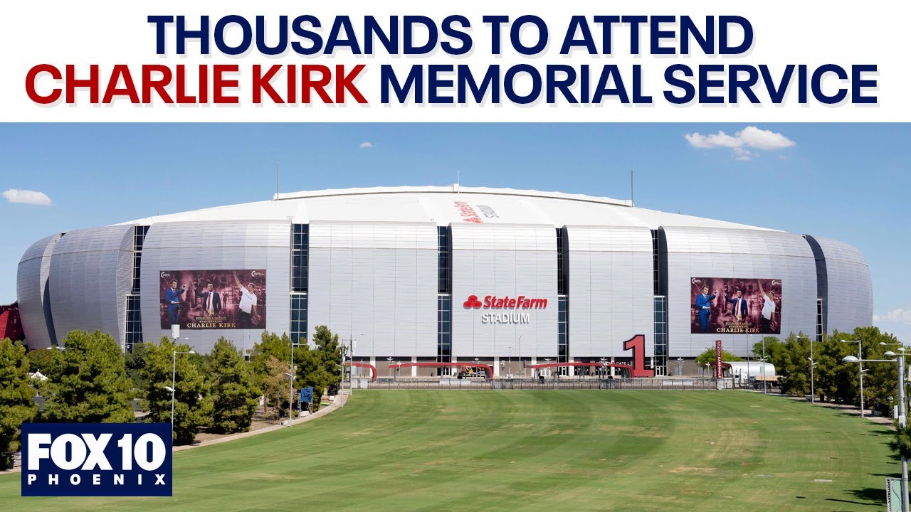More than 100,000 people expected to attend Charlie Kirk memorial service l FOX 10 Phoenix