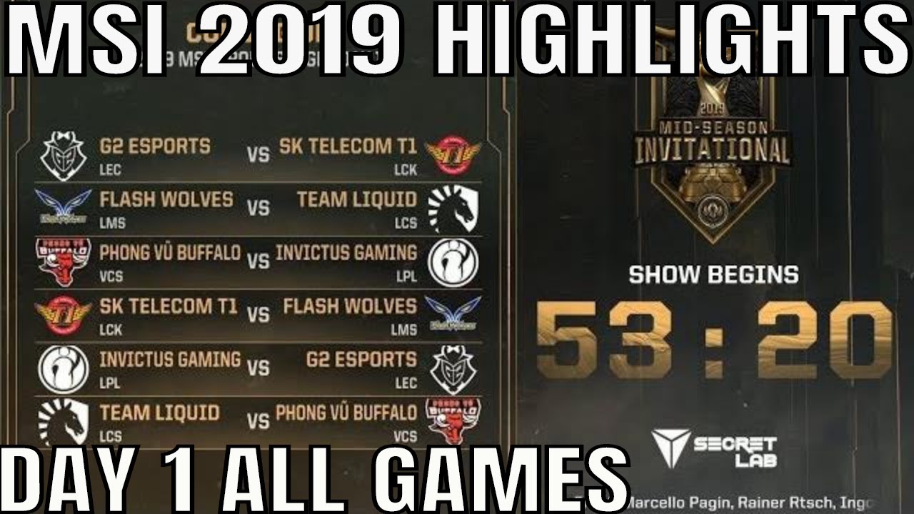MSI 2019 Highlights ALL GAMES Day 1 Group Stage - Mid Season Invitational 2019