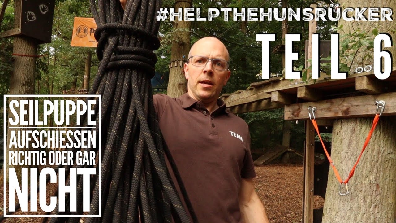 Teil6 das Statikseil nach Gebrauch zur Seilpuppe richtig aufschiessen #helpthehunsruecker