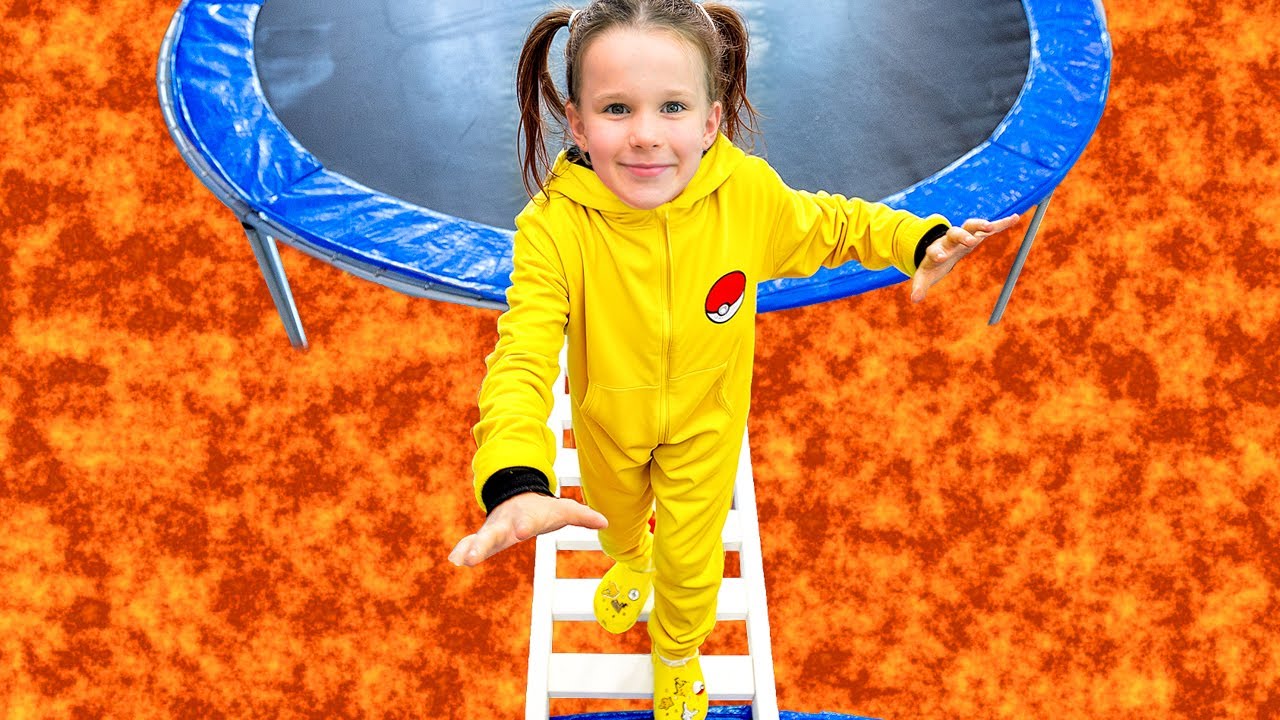 Vania Mania Kids leger Gulvet er lava – trampolin-udgave!