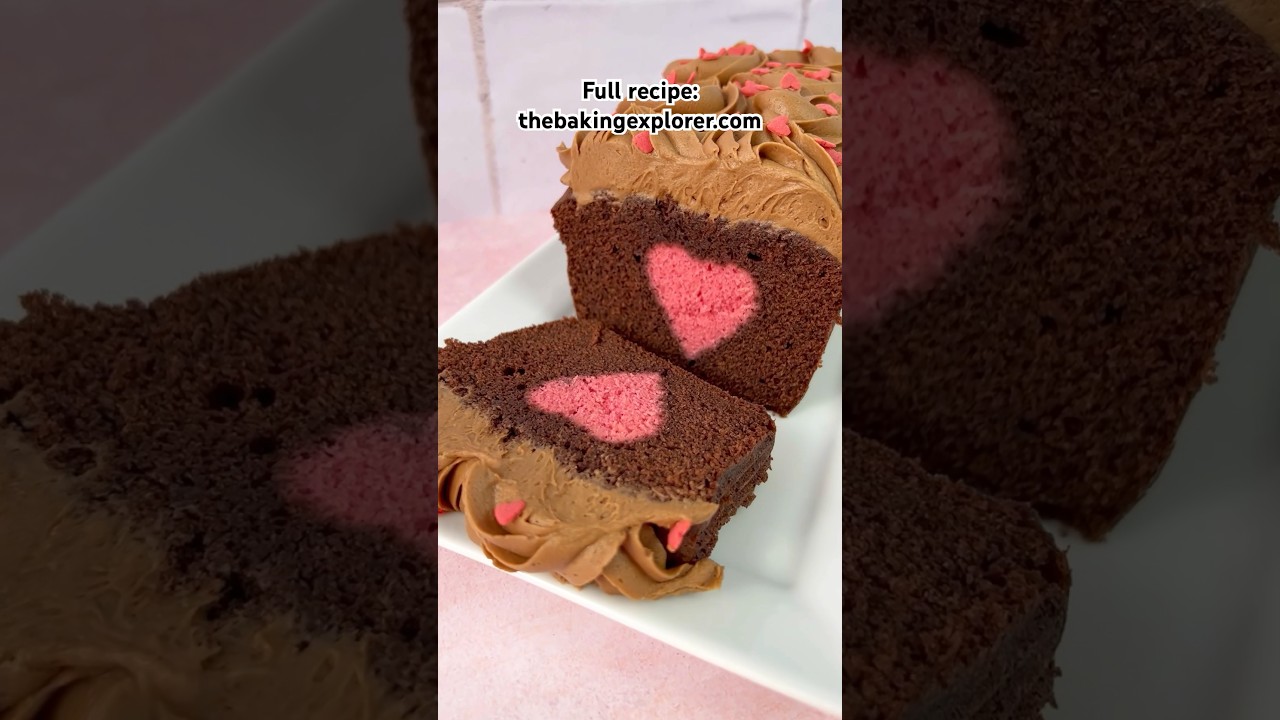 Hidden Heart Chocolate Loaf Cake