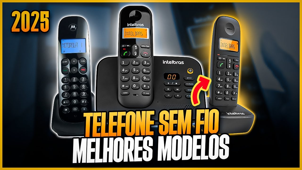 MELHORES TELEFONES SEM FIO para Comprar em 2025! Descubra os 3 Mais Vendidos - Telefone Fixo Sem Fio