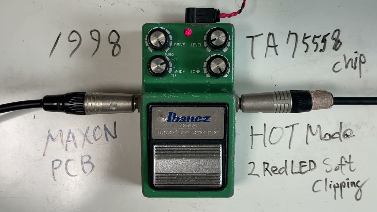 (Tube-like low end tone! w/HOT Mode) Ibanez TS9DX Turbo Tube Screamer overdrive with SG (no talking)