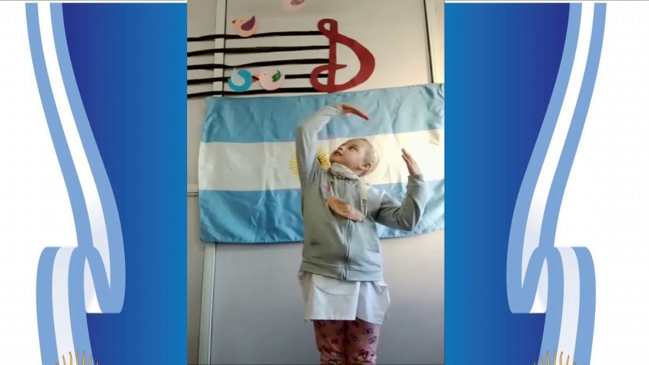 Saludo a la Bandera - Lengua de señas - 4° EP N° 12 Rivera