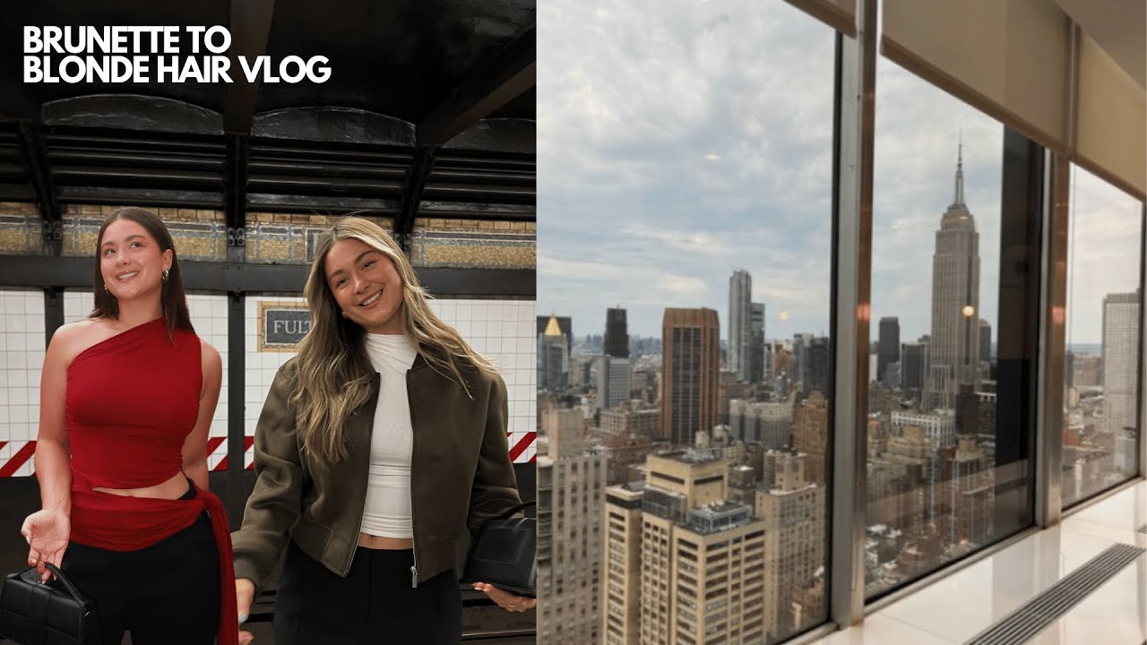 Brunette to Blonde Hair Vlog 🍎 Australian in New York City