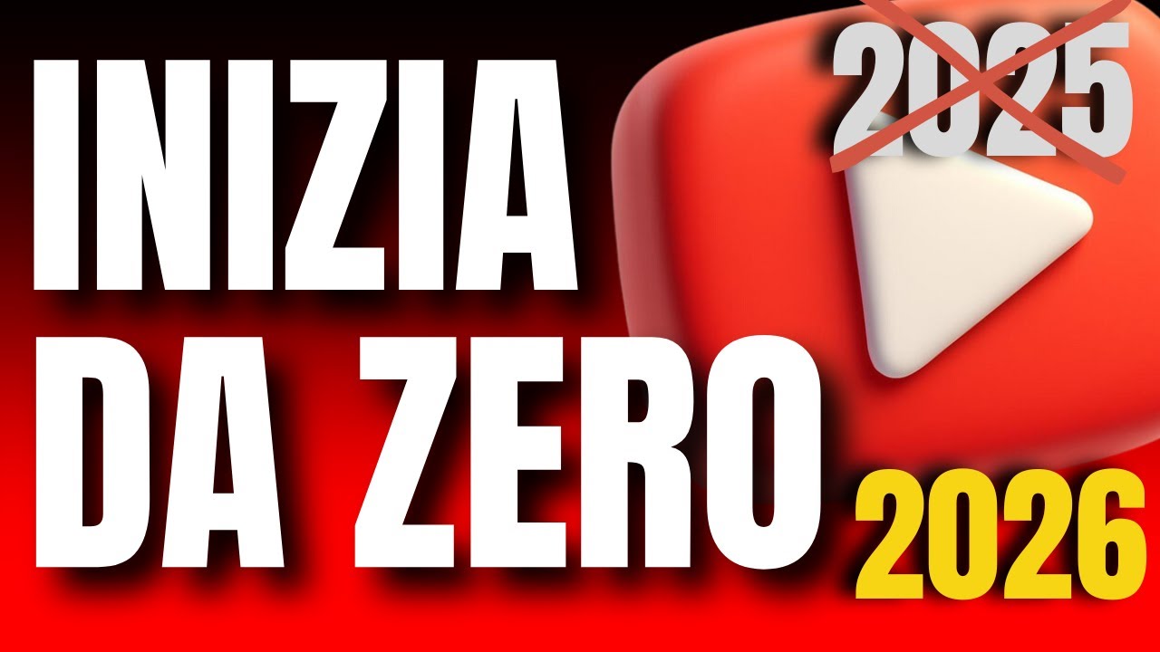 GUIDA PER APRIRE UN CANALE YOUTUBE NEL 2026 E SPACCARE