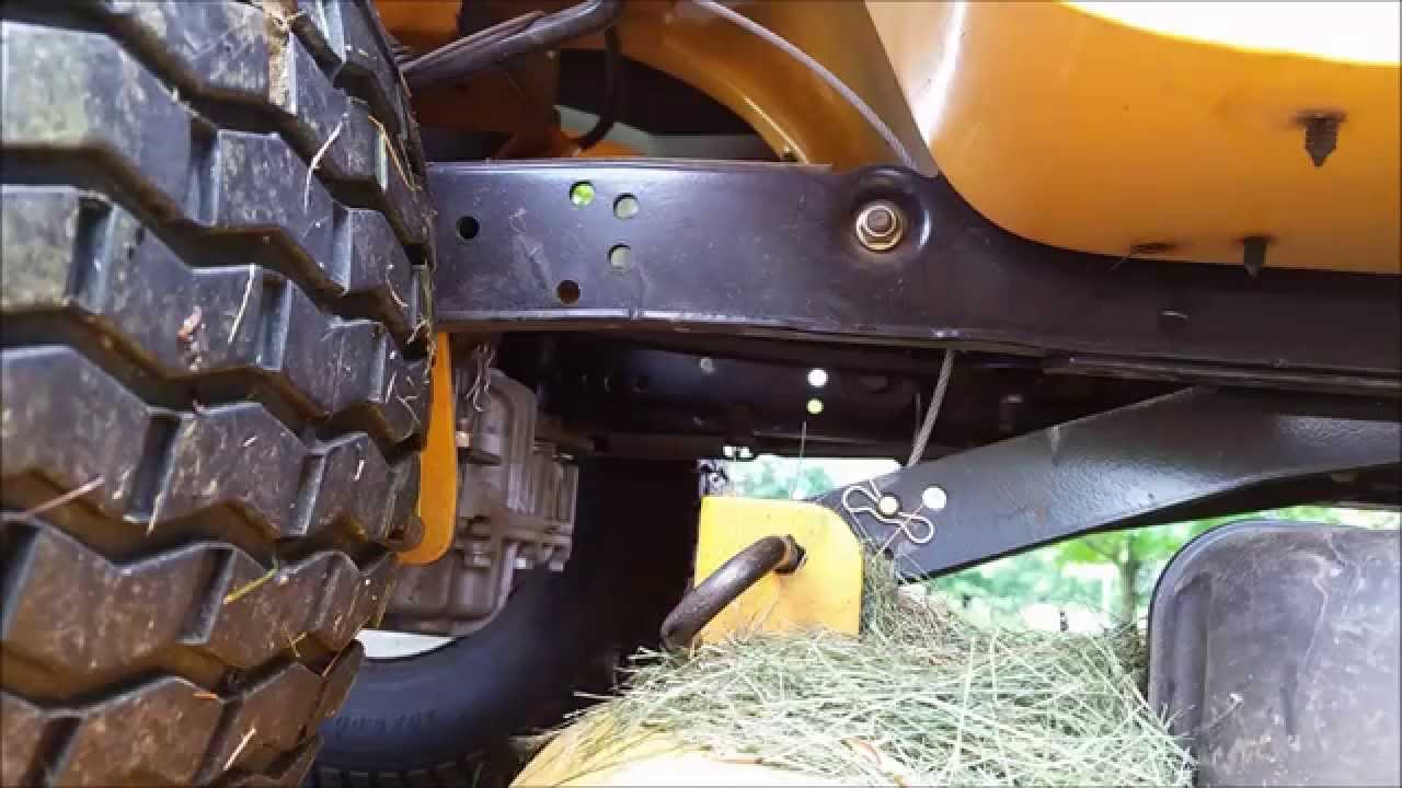 Cub Cadet LTX 1046 KW deck removal and blade sharpening