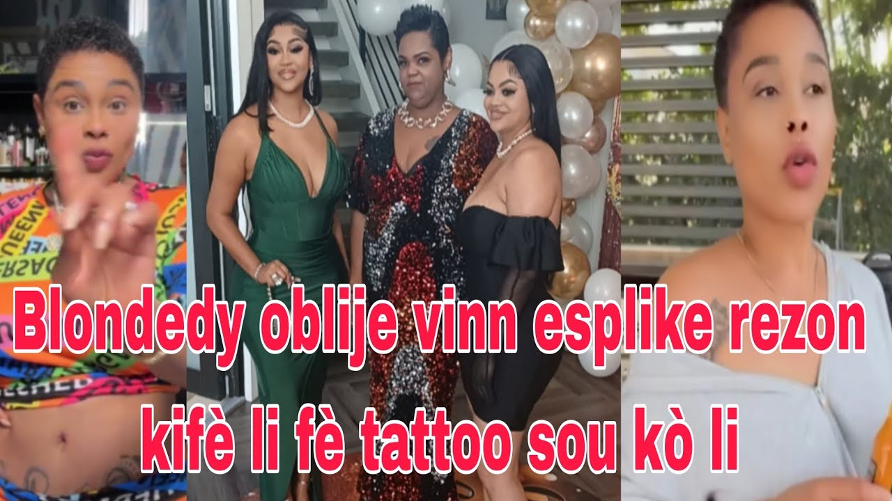 Blondedy resi vinn reponn Rachelle ak Florence kap rele li po pete kidi se krèm lan ki fè pol  konsa