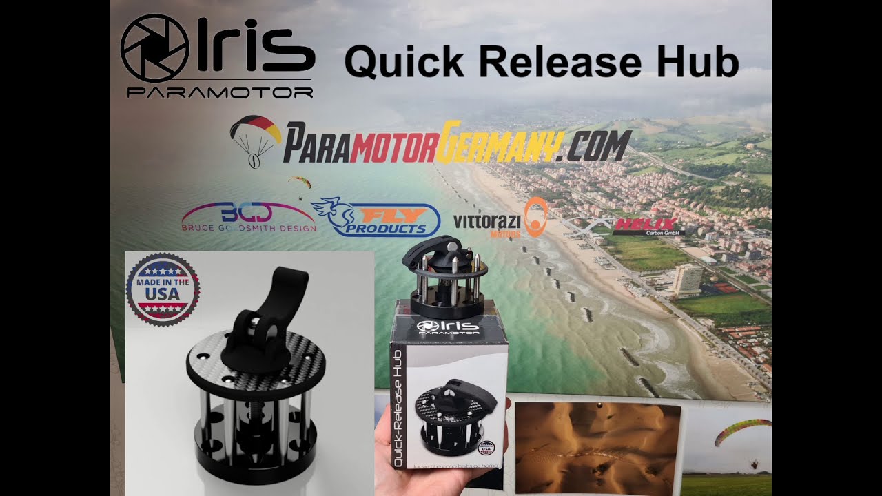 Meine Erfahrung mit dem Iris Paramotor Quick Release Hub für Vittorazi Moster185 - ParamotorGermany