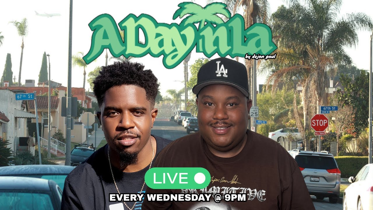 A Day In LA Podcast - Dejon Crashes Out On Co-Host Over Disrespecting Their Guest Last Week