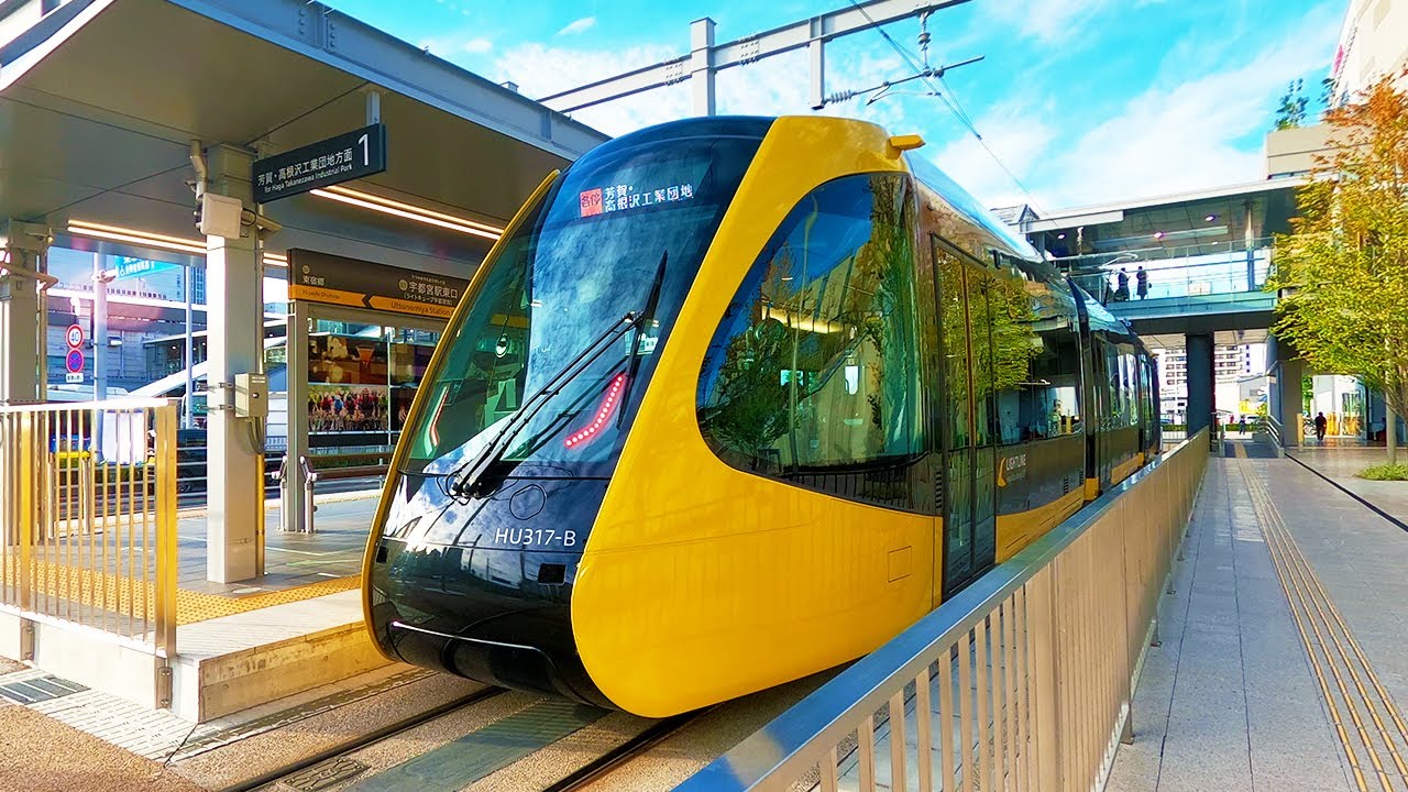 Поездка на новом японском трамвае✨🇯🇵 | LRT | Light Rail | Japan Travel