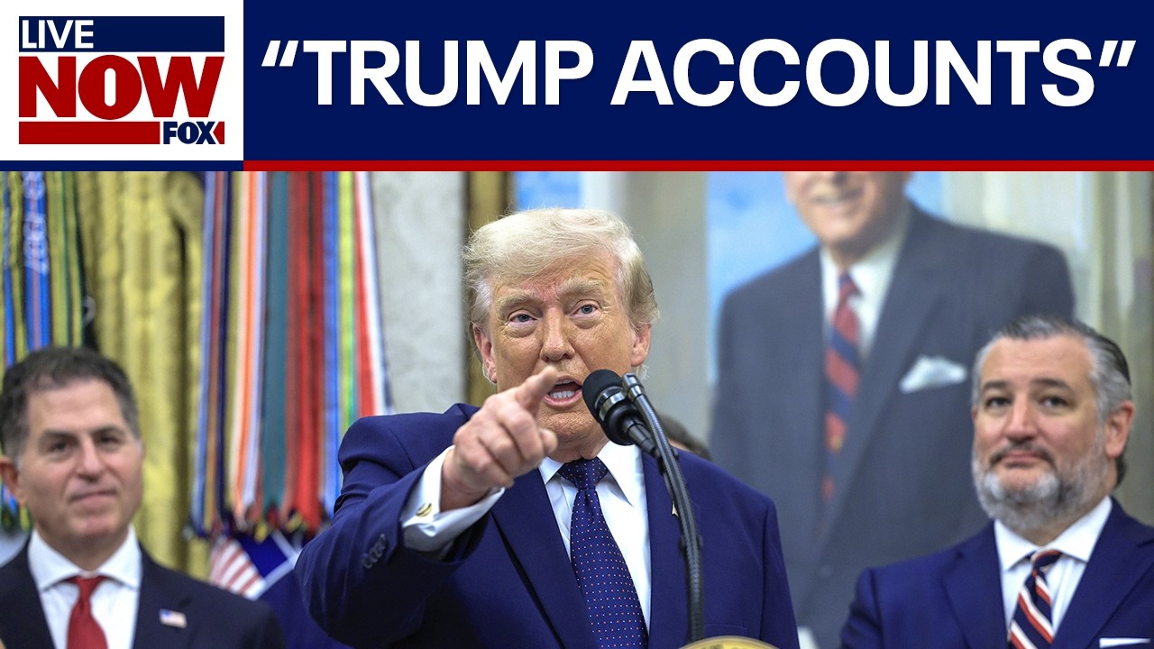 President Trump rings opening bells for Trump Accounts launch
