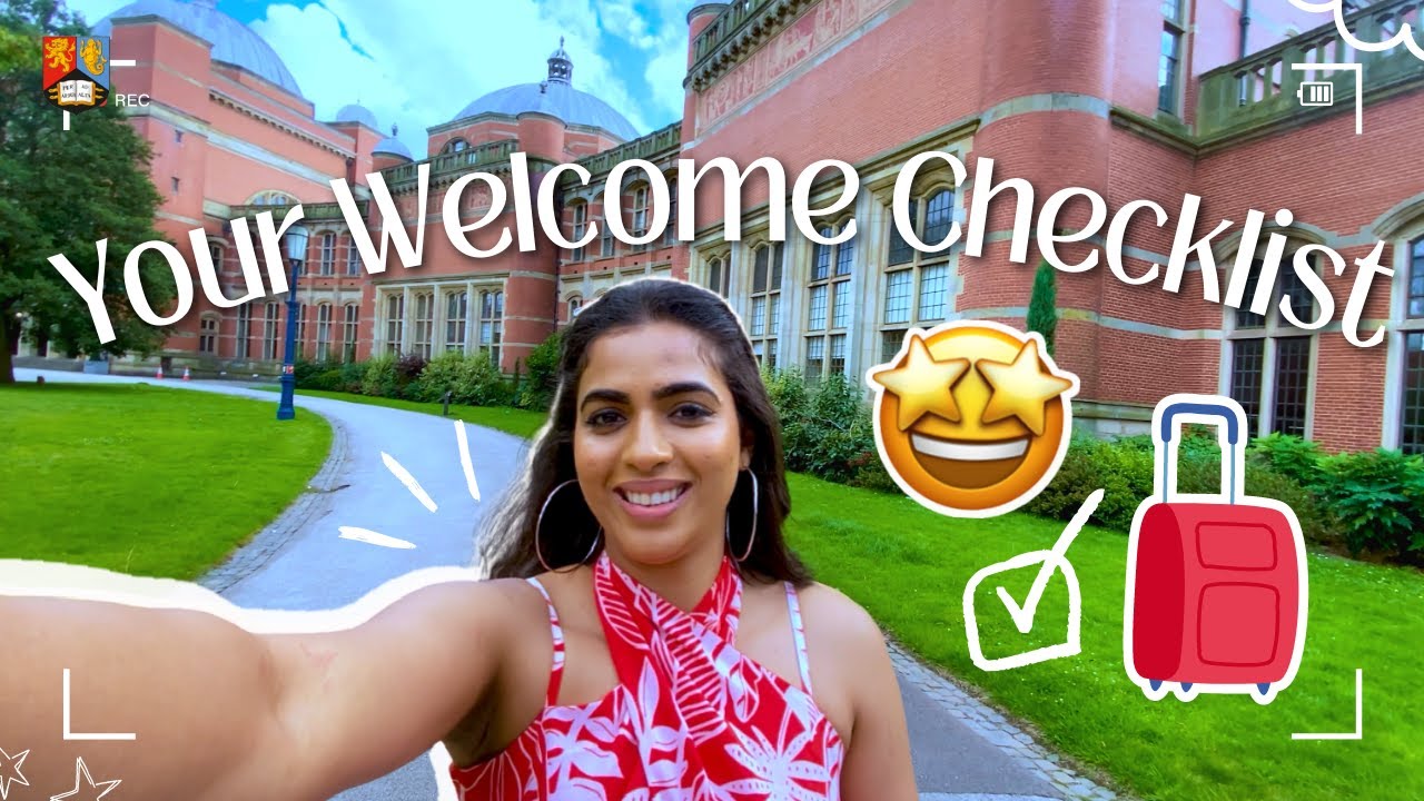 Your Welcome Checklist 👋📝 • UoB Student Video 
