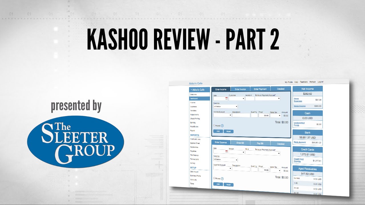 Kashoo Accounting Software Review / Tutorial - Part 2