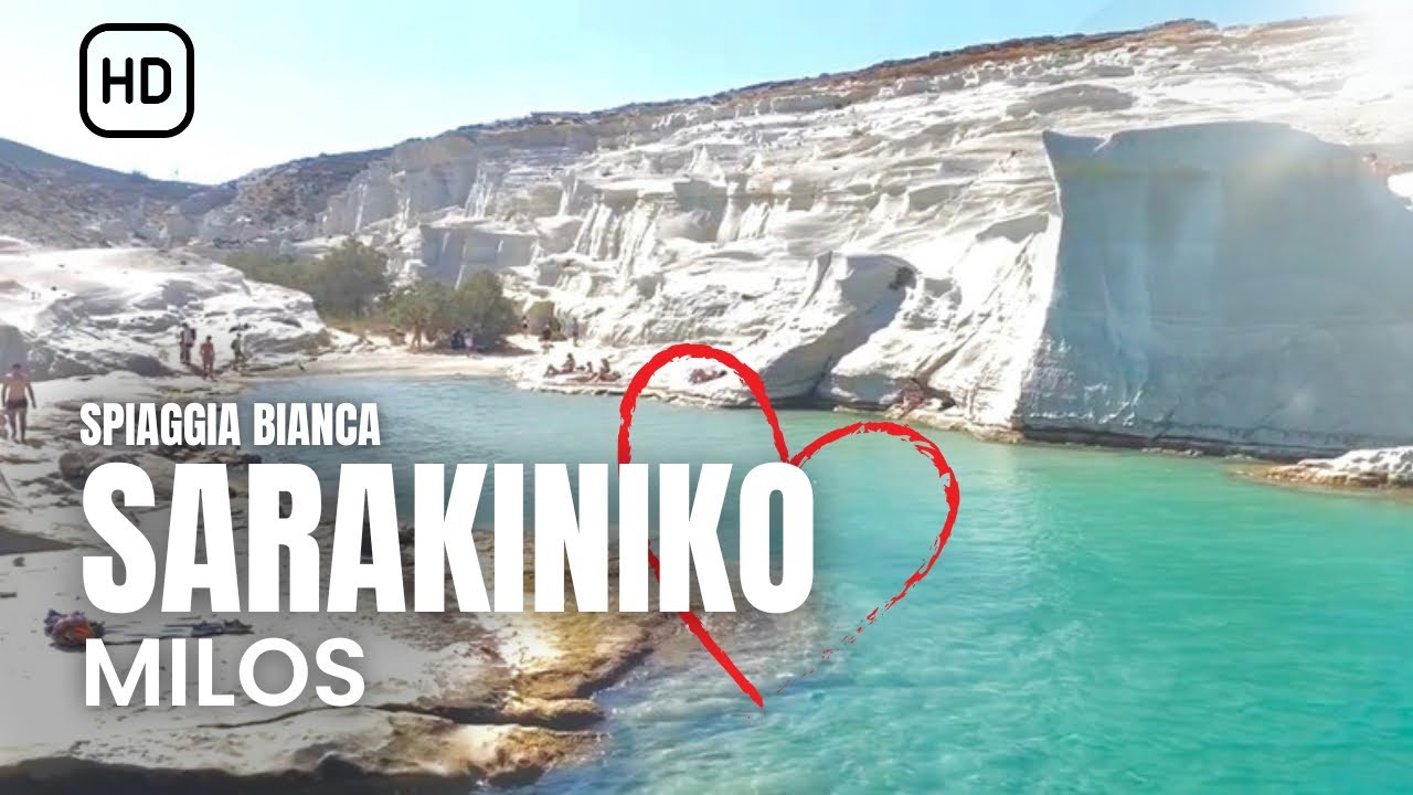 La spiaggia bianca di SARAKINIKO - isola di MILOS (Grecia). #sarakiniko beach, #milosisland #greece