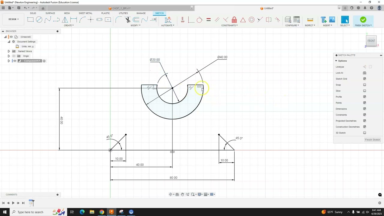 CAD Practice Example