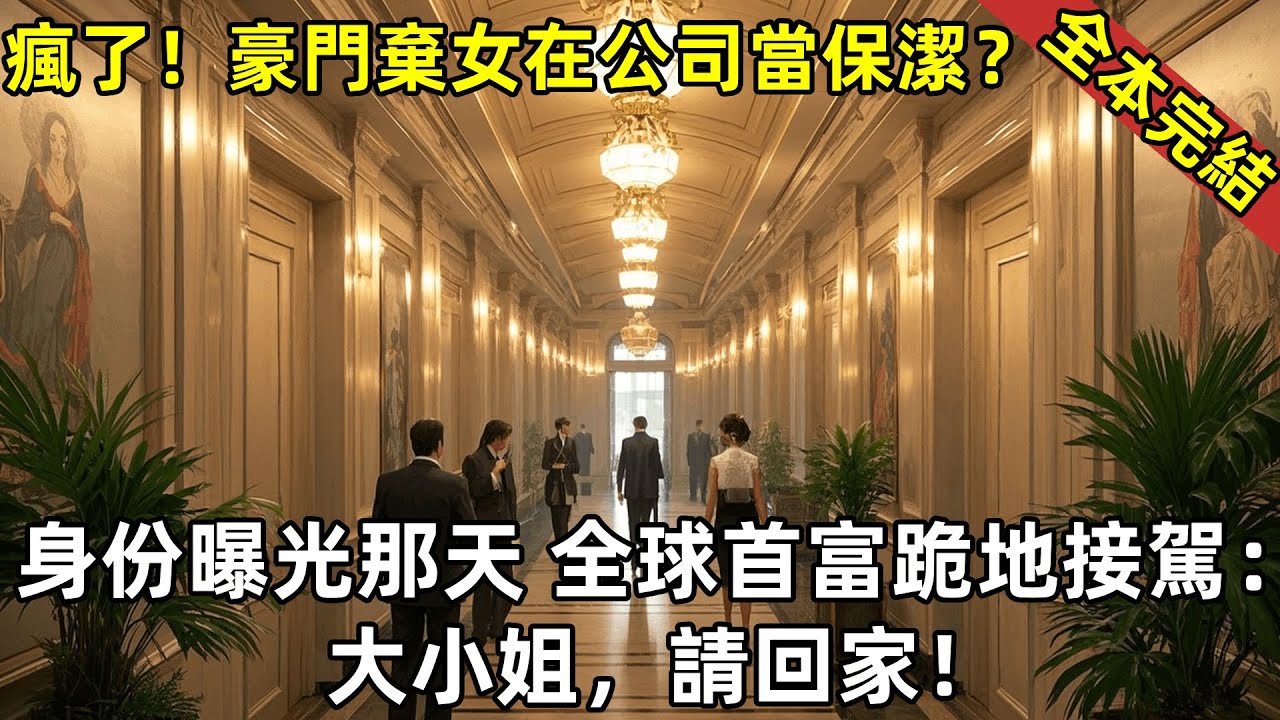 《一口氣聽完：瘋了！豪門棄女在公司當保潔？身份曝光那天，全球首富跪地接駕：大小姐，請回家！【全本完結】》