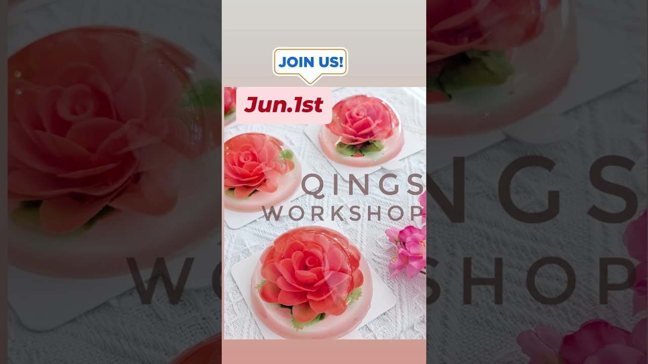 𝗕𝗲𝗴𝗶𝗻𝗻𝗲𝗿 𝗥𝗲𝗱 𝗥𝗼𝘀𝗲 𝗝𝗲𝗹𝗹𝘆 𝗖𝗮𝗸𝗲 Workshop
