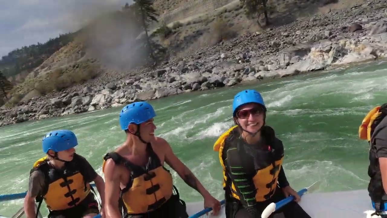White water rafting 2025 on the Thompson River in BC.