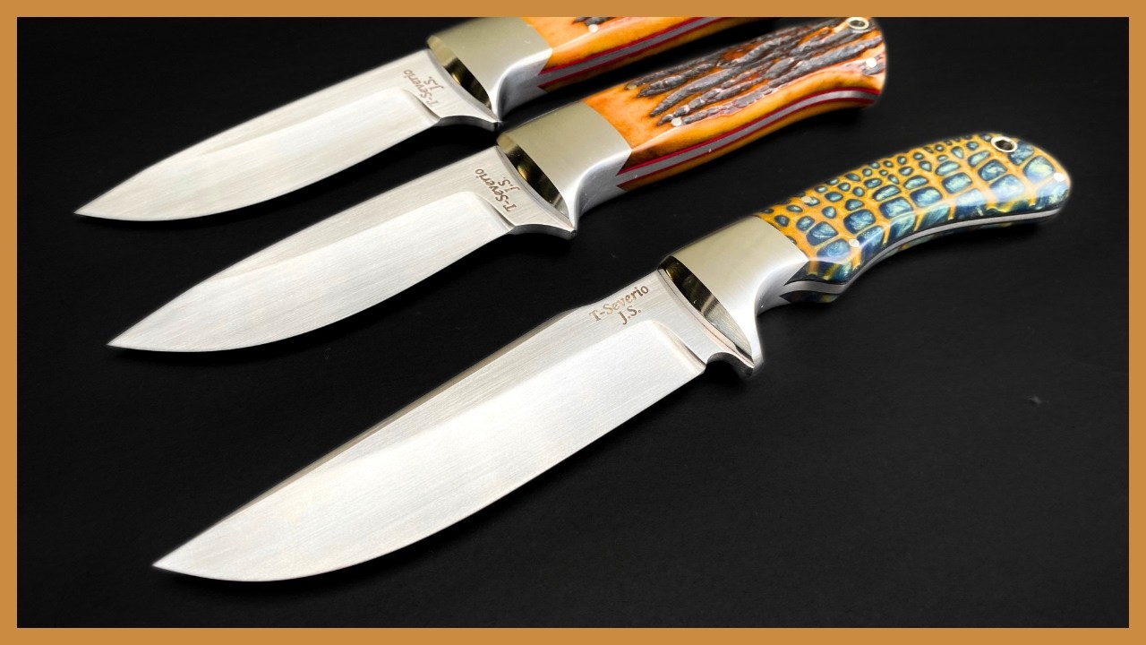 The trick to drilling holes in a tapered knife tang