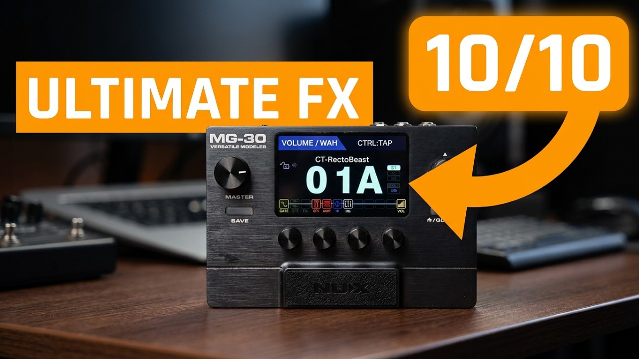 Демонстрация всех заводских пресетов NUX MG-30 | Полное тестирование гитары без комментариев | Лу...
