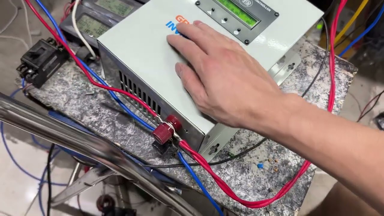 Test tiếp hoà lưới bám tải 24v 1000w