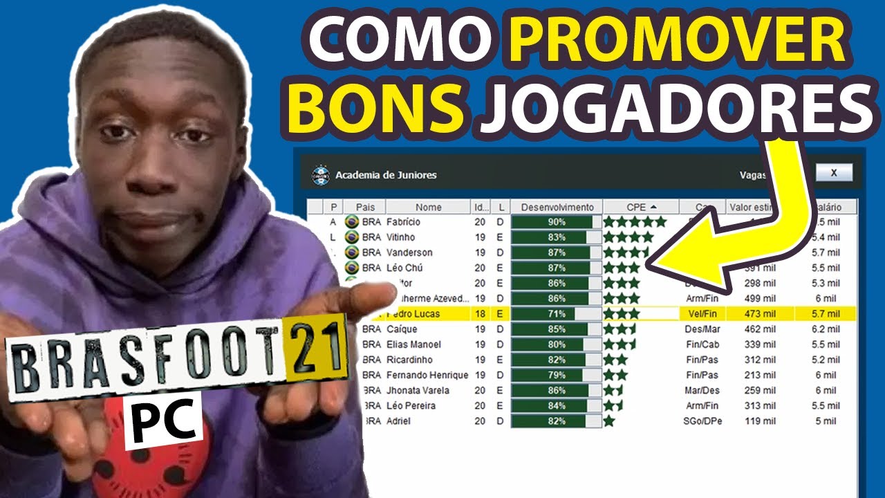 COMO PROMOVER BONS JOGADORES NO BRASFOOT 2021