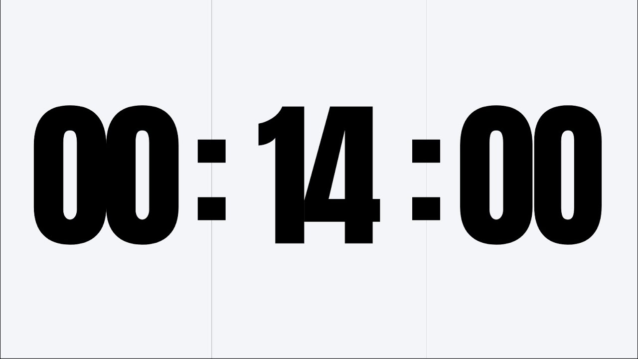 14 Minute Timer -  for Self-Improvement | Productivity | Pomodoro