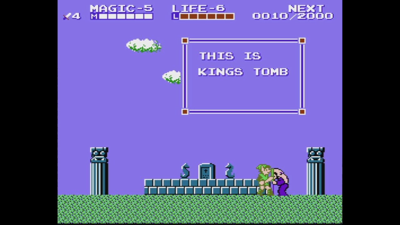 Zelda II (4) King's Tomb and below