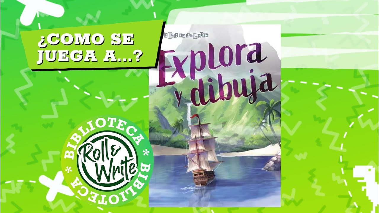 Como se Juega a La Isla de los Gatos Explora y Dibuja en castellano (Juego de Mesa Flip & Write)
