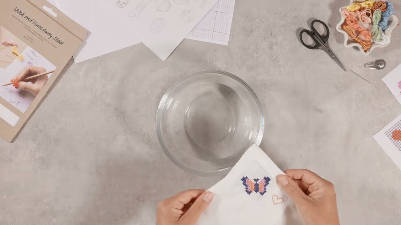 How to create personal embroidery with rinse away sheets