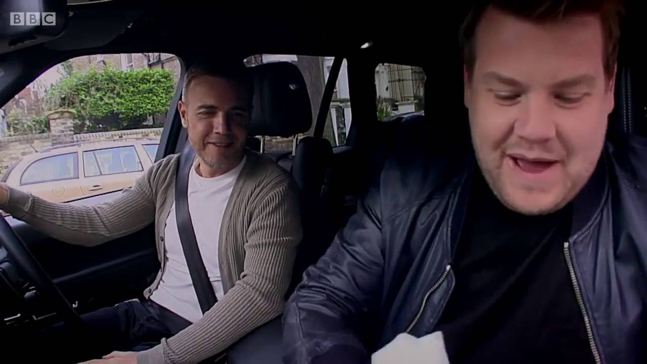 FUNNY! James Corden ft Gary Barlow, his hero - CARPOOL KARAOKE