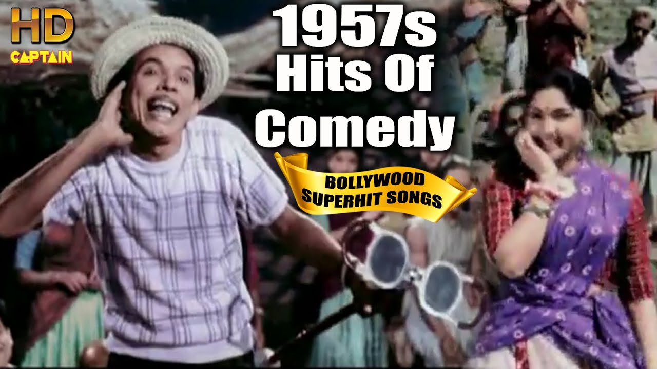 1957s Comedy Bollywood  Video Songs  | Popular Hindi Songs | Dev Anand Johnny Walker Kishor Kumar