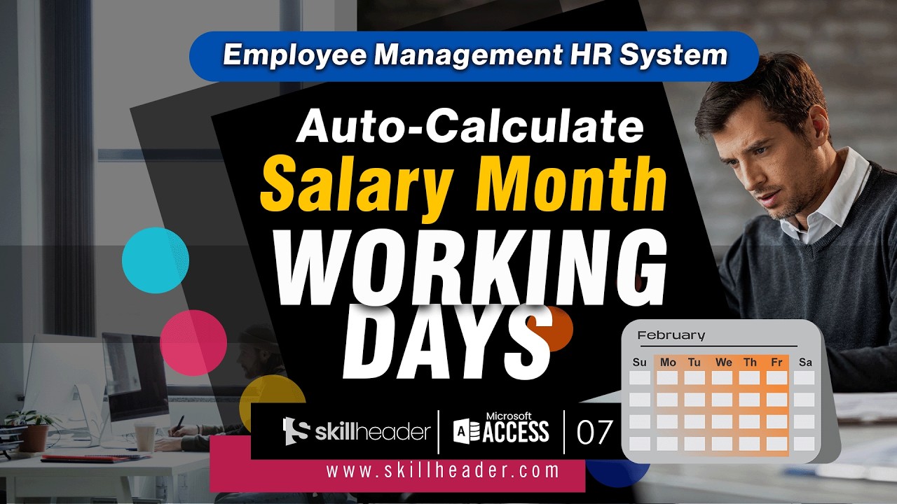 Auto Calculate Salary Month Working Days in Employee Management HR System 7