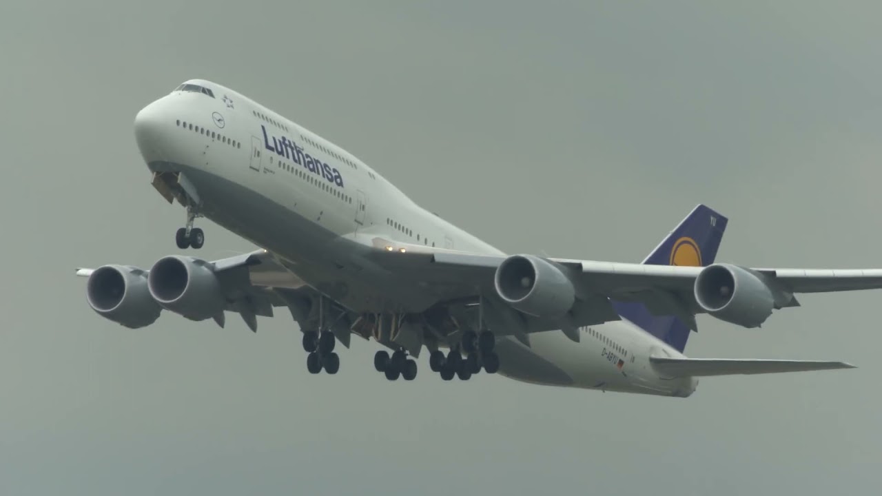 Boeing 747 Departure with a CL604 taxing by + Rare Boeing 777 + A350 + Boeing 787 Dreamliner