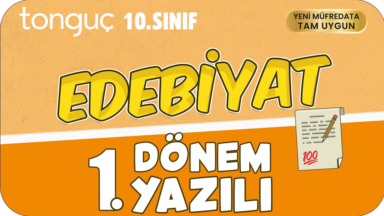 10.Sınıf Edebiyat 1.Dönem 1.Yazılıya Hazırlık 📑 #2026