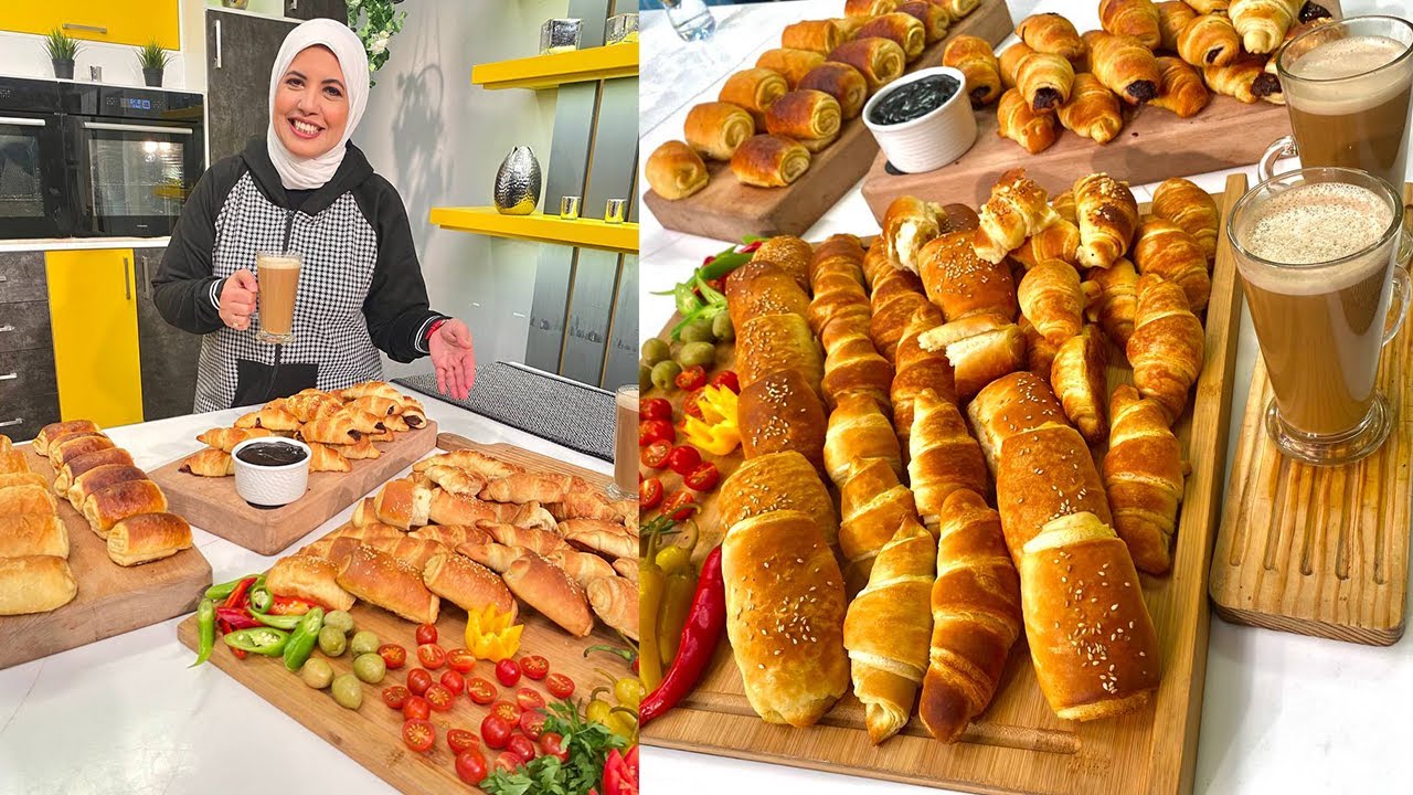 طريقة عمل الكرواسون والباتيه | العزومة مع الشيف فاطمة أبو حاتي