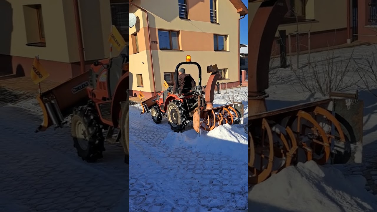 Misubishi GS18 snežný pluh Deleks + fréza