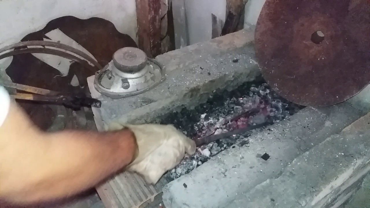Têmpera de uma faca (inox 420MOV)(DIN 1.4116)