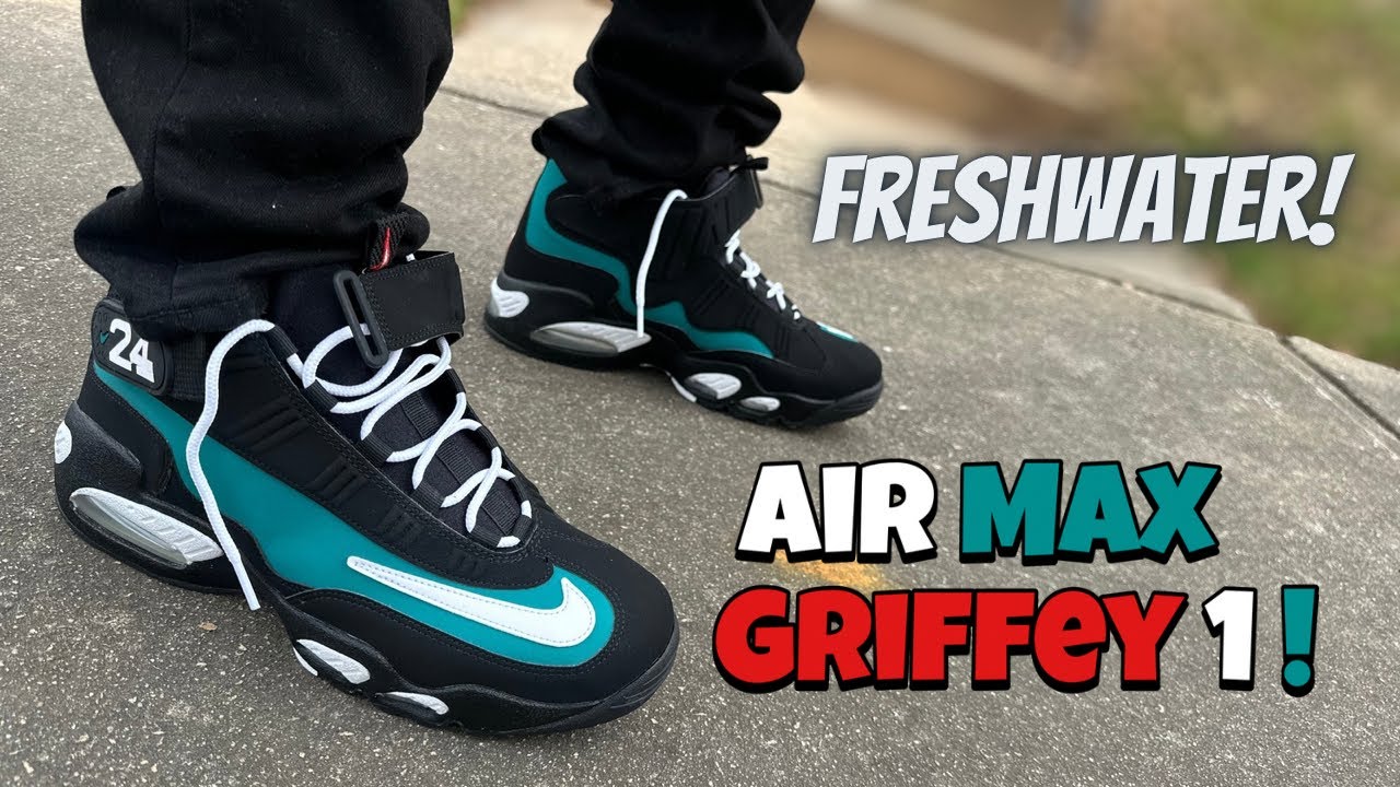 Кроссовки Air Max Griffey 1 Black Freshwater с соответствующей кепкой! Полный обзор!