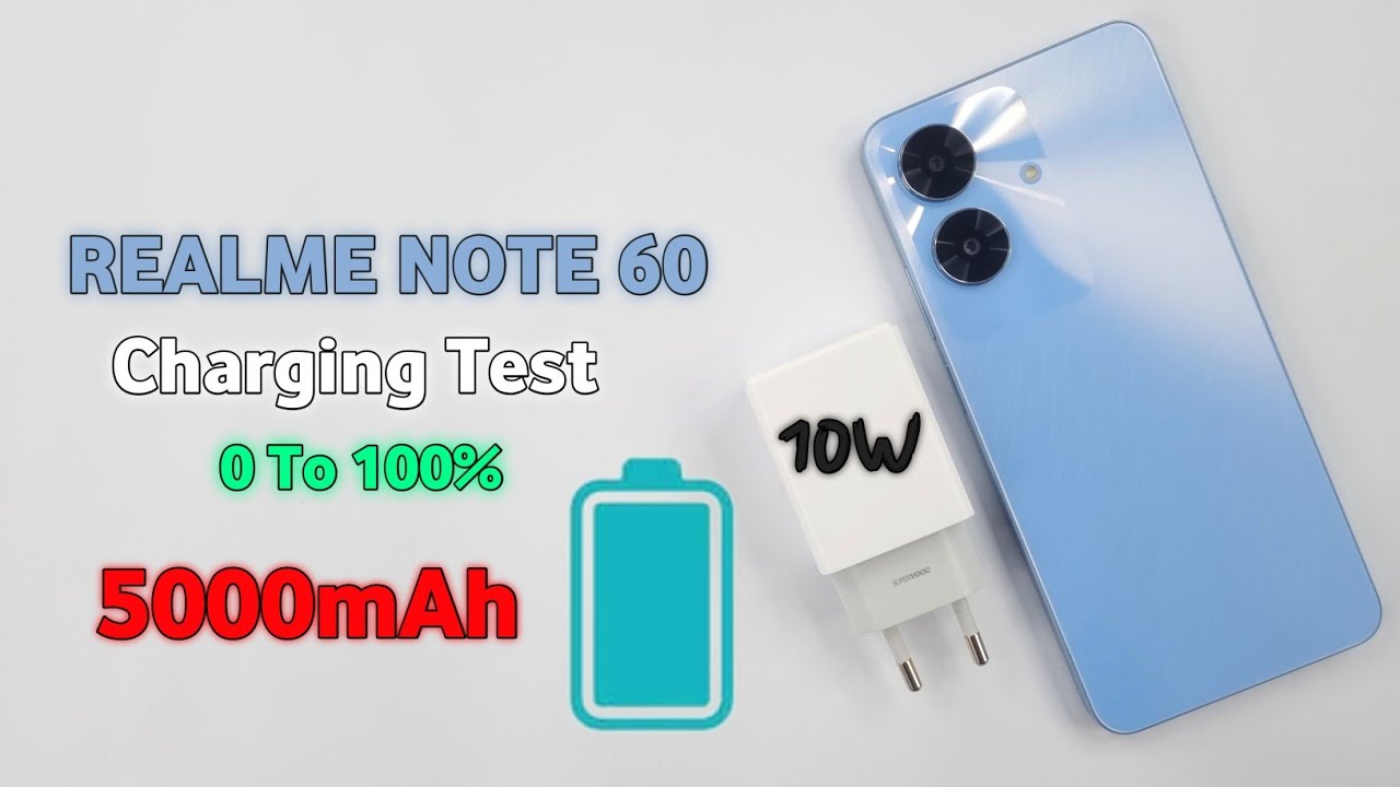 Realme Note 60 Battery Charging Test 🔋⚡| 10Watt/5000mAh