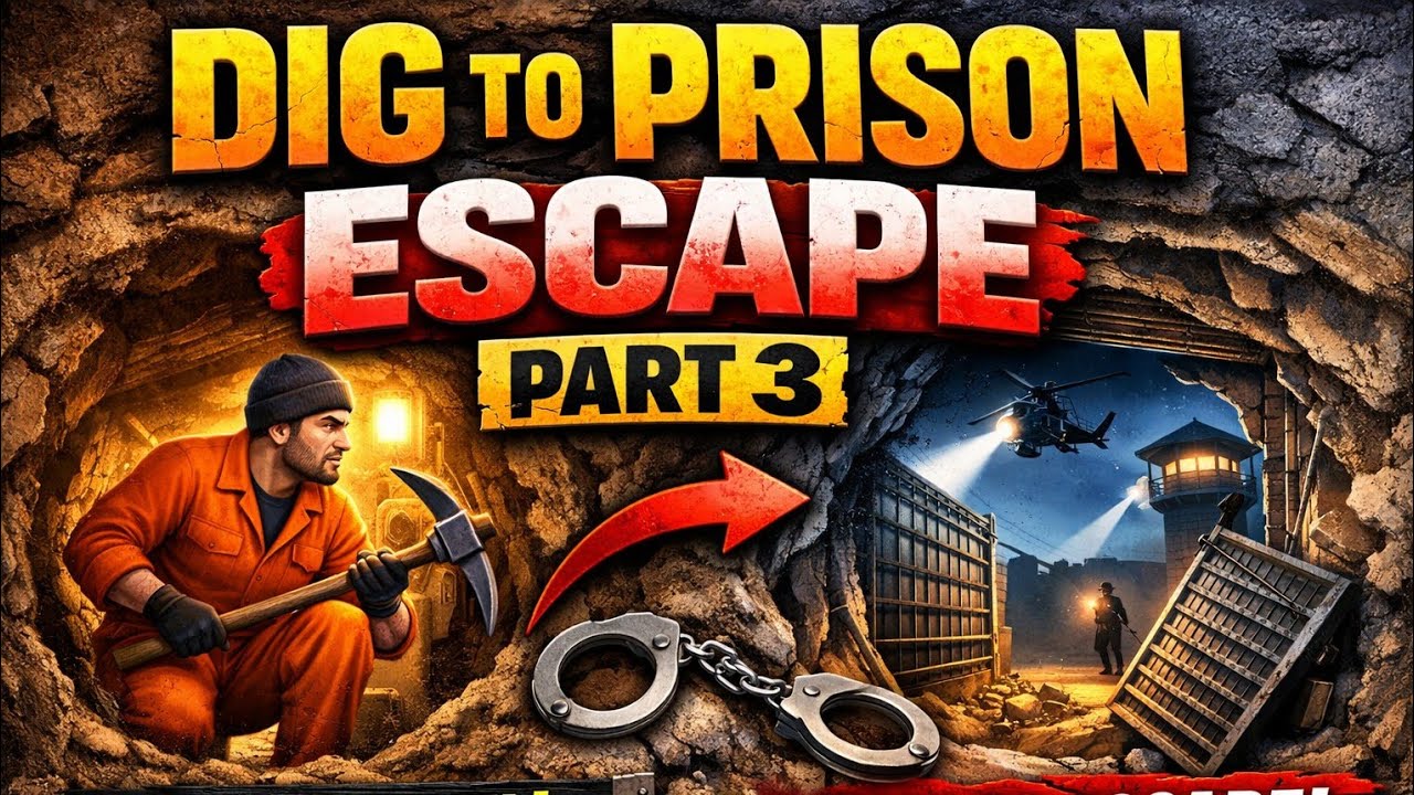 Dig to Prison Escape Part 3 | Secret Tunnel Escape Plan | Prison Break Gameplay