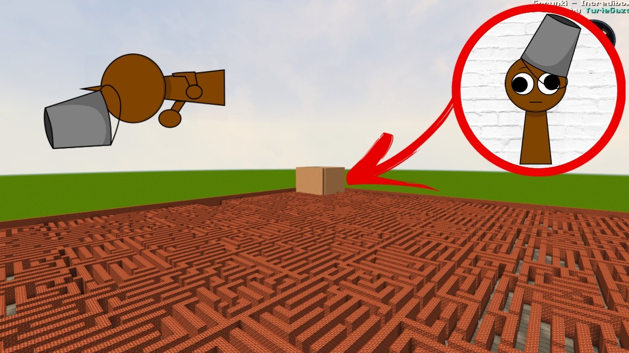 Sprunki Phase 1 Phase 2 Phase 3 Phase 4 Phase 5 Phase 6 Incredibox Mod In Maze in Minecraft