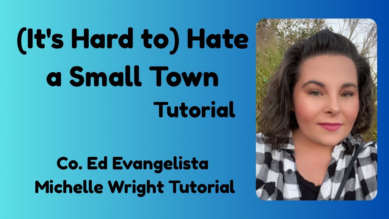 (It's Hard to) Hate a Small Town Line dance tutorial Beginner choreography by Ed Evangelista